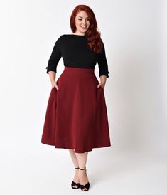 Vintage Brand Clothing, Vintage Plus Size, Work Flow, Corporate Style, Mode Casual, Plus Size Vintage, Plus Size Skirts, Curvy Outfits, Mode Inspiration