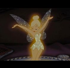 the tinkerbell fairy from disney's animated movie