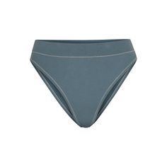 Cotton Jersey Cheeky Tanga - Kyanite | SKIMS Under Clothing, I Love Sleep, Mock Neck Tank, Cotton Bras, Triangle Bralette, Across Body Bag, Cotton Tank Top, High Cut, Women's Intimates