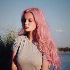 pink peach hair Pink Peach Hair, Long Pink Hair, Light Pink Hair, Pink Dye, Peach Hair, Fantasy Hair, Pony Hair