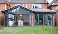 a house with an extension to the kitchen and dining area