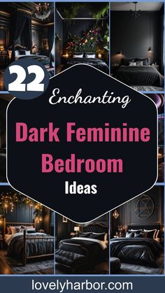 22 Enchanting Dark Feminine Bedroom Ideas To Inspire You