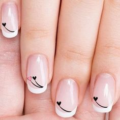 #NailArt #NailDesigns #NailInspiration #NailGoals #NailTrends Nail 2023, Valentine Nail, Heart Nail Designs, Valentine Nail Art, French Manicure Nails, Subtle Nails, Fancy Nails Designs, Nail Designs Valentines, Blush Nails