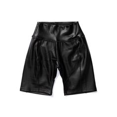 Bicycle shorts in a stretchy faux leather. High-rise silhouette. Tonal stitching. Sku: GSF8R1506_BLK Danielle Guizio, Bicycle Shorts, Shorts Black, Bike Shorts, Leather Women, High Rise, Bicycle, Stitching, Faux Leather