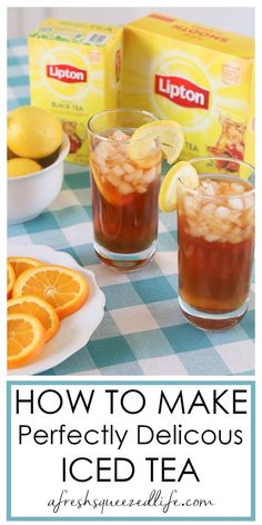 how to make perfectly delicious iced tea