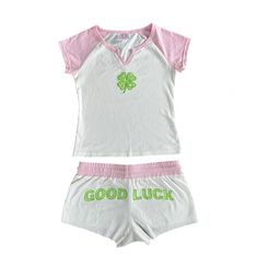 Cute Pjs, Cute Pajamas, Lucky You, Dream Clothes, Two Piece Set, Lace Overlay, Fashion Killa, Passion For Fashion