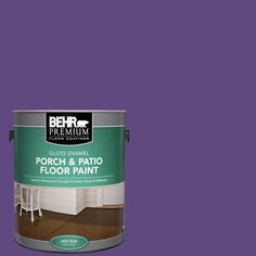 a red paint with the words behr premium on it and an image of a potted