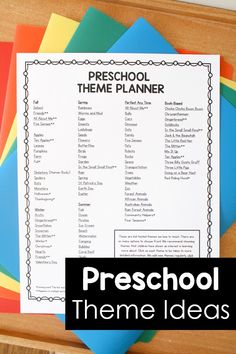 preschool theme ideas for pre school and homeschool themes to use in the classroom