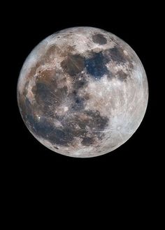 the full moon seen from space on a clear night