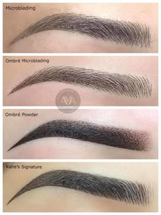 Microblading Eyebrows Style, Different Types Of Eyebrows, Brow Types, Shading Eyebrows, Brows Microblading, Powdered Brows, Brows Done, Microblading Combo Eyebrows, Micro Shading Eyebrows