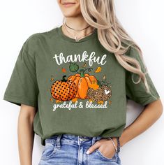 Thanksgiving Dinner Shirt, Fall Vibes Shirt, Happy Thanksgiving Shirt, Thanksgiving Shirt, Autumn Shirt, Gift for Thanksgiving. Gift for Mom, Buffalo Plaid Thanksgiving Shirt HOW TO ORDER: 1. Please, Check and Review all Photos and Size Charts (The V-necks are Women's Size, and the other styles are Unisex) 2. Choose Your T-Shirt Color/Size (You can see youth, toddler and baby options in the same drop-down menu) 3. Choose Your Quantity as much as you want. 4. Click "Add To Cart". For multiple items go back to the listing and repeat the steps. *T-SHIRTS QUALITY: The T-Shirts are relax fitted. Heather colors are cotton/poly blend. Solid colors are 100% cotton. * PROCESSING & SHIPPING: Processing time is 1-2 Business days. First Class Shipping is 2-5 days (after processing time). *CARE INSTRUC Fall Printed Crew Neck T-shirt, Cute Printed Tops For Fall, Green Graphic Print Shirt For Fall, Printed Short Sleeve T-shirt For Fall, Cute Printed Green T-shirt, Cute Green Printed T-shirt, Casual Thanksgiving T-shirt With Graphic Print, Casual Thanksgiving T-shirt With Letter Print, Casual Thanksgiving Graphic T-shirt