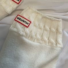 100% Polyester, Warm And Pull-On Socks - Hunter White Md (Women's Shoe 5-7) One Size Nwot White Thick Casual Socks, Casual Thick White Socks, White Cotton Socks For Fall, Casual White Cable Knit Socks, Casual White Knitted Socks, Casual Warm Cream Socks, White Cable Knit Winter Socks, White Classic Socks For Fall, Classic White Socks For Fall