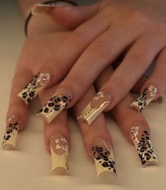 Leapord Print Flower Design Nails/ Presson Nails/ Birthday Nails/ Bridal Shower Nails/ Wedding Nails/ Mothers Day Nails/prom Night Nails - Etsy Nails Mothers Day, Mothers Day Nails, Flower Design Nails, Bridal Shower Nails, Shower Nails, Night Nails, Nails Bridal, Nails Birthday, Wow Nails