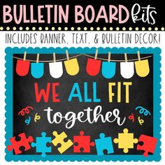 we all fit together bulletin board