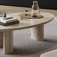 You'll love the jessica Simple natural cave stone coffee table at Wayfair - Great Deals on all products with Free Shipping on most stuff, even the big stuff. Coffee Table Travertine, Table Granite, Tan Couch, Granite Coffee Table, Natural Interior Design, Coffee Table Brown, Minimalist Coffee, Natural Cave, Minimalist Coffee Table