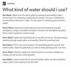 an article about what kind of water should i use?