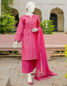 Junaid Jamshaid JLAWN-S-23-406 Lawn Eid Prets Original brand suit fabric and photography lite diffrance in actual print. Fitted Patterned Lawn Suit With Dupatta, Fitted Pink Lawn Suit With Printed Motifs, Pink Cotton Lawn Suit With Digital Print, Pink Cotton Unstitched Suit With Digital Print, Pink Long Sleeve Unstitched Suit With Print, Casual Pink Cotton Lawn Suit, Festive Pink Printed Unstitched Suit, Pink Printed Unstitched Suit, Pink Printed Cotton Dupatta