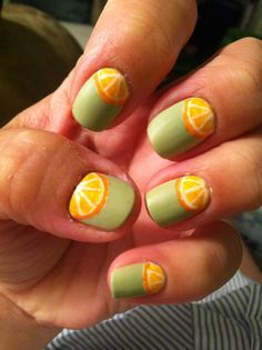 Citrus Nail Art, Citrus Nails, Black Nails, Nail Art, Nails, Beauty, Art, Nail Arts