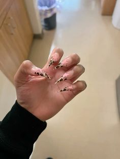 Long Cheetah Nails, Star Stiletto Nails, Cheetah Nails Stiletto, Snake Eye Nails, Cheetah Print Stiletto Nails, Cheetah Nails Design, Cheetah Print Nails Almond