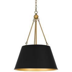 a black and gold chandelier hanging from a ceiling fixture with a chain attached to it