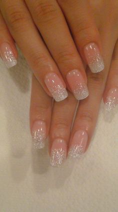 Unghie Sfumate, Wedding Nails Design, Nail Designs Glitter, Bridal Nails, Cute Nail Designs, Creative Nails