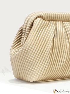 BirdinBag - Chic Ruched Handbag Chic Textured Tote Bag, Chic Textured Rectangular Bag, Chic Textured Rectangular Bags, Elegant Textured Bags For Everyday Use, Textured Rectangular Shopping Bags, Elegant Textured Everyday Bags, Elegant Textured Rectangular Bag, Textured Evening Bag, Ruched Bag