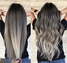 Brunette Blonde Balayage, Hair Colora, Blonde Balayage Ombre, Balayage Brunette To Blonde, Ash Brunette, Blonde Hair With Roots, Rambut Brunette