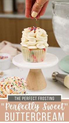 the perfect frosting for perfectly sweet buttercream cupcakes is so easy to make