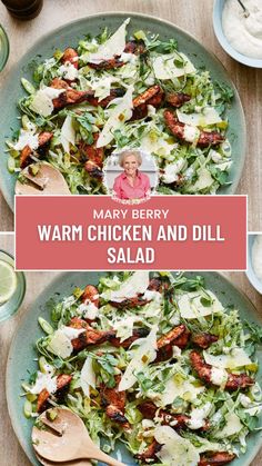 Mary Berry Warm Chicken and Dill Salad Dill Salad Recipe, Mary Berry Recipes, Berry Salad Recipe, Dill Salad, Mary Berry Recipe, Berry Recipes, Salads Recipes, Creamy Dressing, Berry Salad