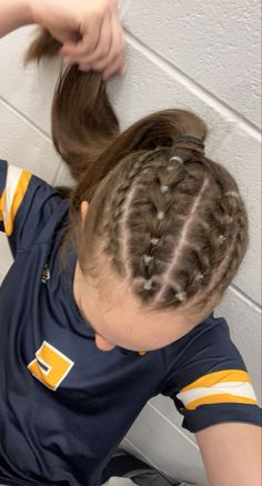 Gameday Hair, Simple Volleyball Hairstyles, Cute Sporty Hairstyles