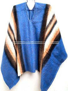 "EXPRESS SHIPPING! USA, CANADA, EUROPE AND AMERICA - 4 DAYS TO 8 DAYS MAXIMUM EXPRESS SHIPPING! ASIA, AFRICA AND OCEANIA - 4 DAYS TO 8 DAYS MAXIMUM Our traditional poncho has been made with the quality and rustic appereance of the natural Alpaca and designed in a very particular and nice style. Its an original versatile garment from the andes of Peru! MATERIAL: Alpaca Wool. Alpaca Wool is hypoallergenic, light and warm. Its fibers contain microscopic air bags that make the garments light and del Traditional Wool Poncho For Winter, Traditional Alpaca Cape For Winter, Cozy Alpaca Poncho For Winter, Traditional Alpaca Winter Cape, Bohemian Alpaca Poncho, Peruvian Poncho, Poncho Winter, Cozy Multicolor Alpaca Poncho, Cozy Long Sleeve Alpaca Poncho