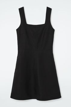 This mini dress features a clean square neckline, a waisted silhouette and a subtly flared skirt. It's crafted from a lightweight TENCEL™ Lyocell and linen-blend and styled with adjustable shoulder straps to enhance the overall fit. Regular fitZip closureLined skirtTENCEL™ is a trademark of Lenzing AG. TENCEL™ Lyocell is made from renewable wood sources, using a process that recycles 99% of all chemicals and water  Shell: 77% TENCEL™ Lyocell, 23% Linen. Lining: 100% Cotton. Excluding trims / Machine wash Back length of size 6 is 63.5cm / Model wears a size 6 Chic Cotton Mini Dress With Square Neck, Chic Square Neck Cotton Mini Dress, Chic Square Neck Linen Dress, Spring Linen Mini Dress With Square Neck, Chic Linen Mini Dress With Square Neck, Spring Square Neck Linen Mini Dress, Linen Mini Dress With Square Neck, Workwear A-line Linen Mini Dress, Square Neck Cotton Dress For Work