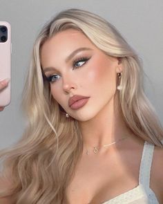 By Brookelle Makeup, Blond Makeup Looks, Full Face Makeup Looks, Makeup Looks Full Face, Animals Makeup, Pageant Makeup, Maquillage On Fleek, Blonde Makeup, Blonde Hair Makeup