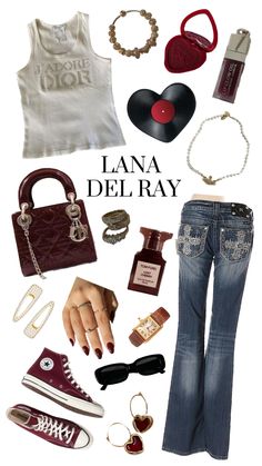 Lana Del Rey Jeans Outfit, Lana Del Ray Outfits Concert, Lana Outfit Aesthetic, Couqette Aesthetic, Lana Del Ray Aesthetic Outfits, Lana Del Rey Outfits Aesthetic, Lana Del Rey Outfits Inspiration, Lana Del Rey Aesthetic Outfits