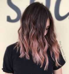 Pastel Pink Hair Ombre, Gold Ombre Hair, Rose Gold Hair Ombre, Short Balayage, Haircut Idea, Balayage Hairstyle, Pink Ombre Hair, Hair Fair