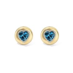 Add a touch of sophistication with our stunning Large Candy Button London Blue Topaz Heart Studs. Crafted with precision and adorned with vibrant London blue topaz, these earrings blend elegance with contemporary charm. Perfect for both formal occasions and everyday wear, they're sure to capture attention and elevate any ensemble. Treat yourself or someone special to timeless beauty and undeniable style with these exquisite studs. 14K Yellow Gold London Blue Topaz weight = 8.72 carats Diamond Ha Elegant Blue Heart Earrings For Anniversary, Elegant 14k Gold Heart Earrings With Birthstone, Candy Buttons, Diamond Cocktail Rings, Band Bracelet, Diamond Shop, Heart Studs, Bracelet Collection, London Blue Topaz