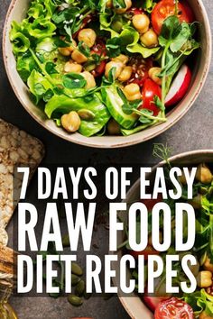 Raw Food Diet Recipes, Food Diet Recipes, Vegan Recipes For Breakfast, Fingerfood Baby, Plant Based Meals, Detox Meal Plan, Easy Meal Plans