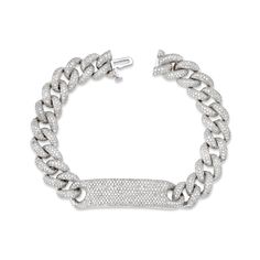 LINK COLLECTION: The SHAY Diamond Full Pave ID Essential Link Bracelet. This item is in stock and will ship in 1 - 3 days. Details: 18K White Gold: 29.63cts White Diamonds: 5.84cts Width: 10mm Size: 6.5in Natural, untreated gemstones Product Number: SB135 Not sure of sizing? See our chart HERE. We offer complimentary international shipping & duties and 2 day shipping within the US. For estimated delivery lead times, please see our shipping guide in the footer. LIVE CHAT with one of our team Rose Gold Diamonds, Beautiful One, Body Jewellery, Link Bracelets, White Gold Diamonds, Diamond White, Diamond Bracelet, Gold Diamond, 18k Gold