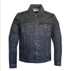 Description: Premium Cotton Denim. Heavy Duty Ykk Zippers Throughout. Reinforced Stitching For Durability. Snaps With Zipper Closure. Two Outside Pockets. Two Inside Concealed Carry Pockets. Cotton Outerwear For Biker Events In Fall, Black Denim Biker Jacket With Long Sleeves, Black Denim Biker Outerwear, Fitted Black Washed Outerwear, Black Cotton Biker Jacket, Fitted Biker Denim Jacket For Winter, Black Cotton Biker Outerwear, Winter Cotton Biker Jacket, Denim Biker Jacket For Winter