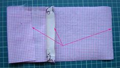 the fabric has been cut into two sections