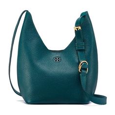 Tory Burch Perry Small Hobo ($325) ❤ liked on Polyvore featuring bags, handbags, shoulder bags, tory burch handbags, hobo handbags, shoulder strap handbags, slouchy hobo shoulder bag and slouchy hobo handbag Tory Burch Backpack, Handbags Hobo, Handbags Blue, Tory Burch Shoulder Bag, Tory Burch Purse, Purse Backpack, Lightweight Backpack, Hobo Handbag, Blue Handbags