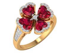 Kindly Contact us for bulk orders :- Whatsapp - +919351909090 Product :- Ring Metal :- 14k Yellow Gold  Gold Weight :- 5.15 gms Diamond weight - 0.32 cts Diamond color :- I-J / SI1 Stone Weight :- 2.40 Cts Gemstone :- Ruby Gemstone Shape :- Heart Gemstone Size :- 5mm Finger Size: 4-10 usually in stock. Please contact me for other sizes. Customization / Replacements  It's easy to create jewellry that's perfect for you. Change the materials to suit your style and budget: Ruby, Emerald, Blue Sapphire, Amethyst, Topaz, Garnet, Peridot, etc. I am happy to quote you the price. Also it can be made of 14K, 18K white, yellow, rose gold, contact me and I can give you a price quote. Shipping information : ► Tracking number  ► Insurance  ► Expedited / Express shipping - check our "shipping upgrades" w Ruby Heart Ring, Ring For Couples, Diamond Red, Mom Daughter Gifts, Ruby Heart, Emerald Blue, Wedding Engagement Gifts, Fancy Gifts, Bohemian Rings