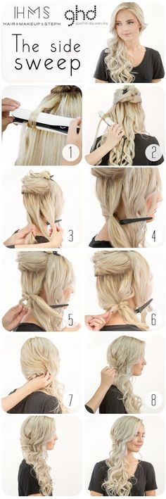 Hair Step By Step, 2019 Hairstyles, Bridal Party Hair, Hairstyles Prom, Super Hair, Side Swept