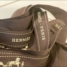 12 Ft Of Brand New Hermes Ribbon Hermes Theme Party, Hermes Fashion, Vintage Hermes, Hermes Bags, Ribbon Colors, Theme Party, Bag Lady, Ribbon, Brand New