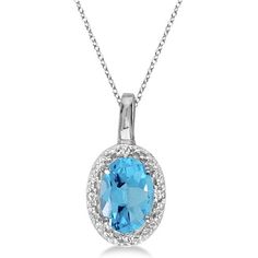 Oval Diamond Pendant, Diamond Pendant Jewelry, Silver Jewellery Online, Handcrafted Silver Jewelry, Blue Topaz Necklace, Blue Topaz Pendant, Topaz Pendant, White Gold Chains, Necklace Diamond