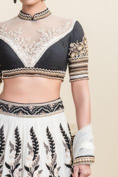 Fashionable Saree Blouse Designs, Blouse Designs Indian, Choli Designs, Embroidered Lehenga, Designer Saree Blouse Patterns, Saree Blouse Designs Latest, Tarun Tahiliani