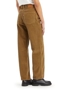 This take on '90s dad pants is cut from wide-wale corduroy with an extra-roomy straight-leg fit that's meant to be worn stacked at the hem. 19" leg opening; 10" front rise; 15" back rise (size 28x32) Zip fly with button closure Five-pocket style 100% cotton Dry clean or machine wash, tumble dry Imported Levi's Casual Corduroy Jeans, Levi's Corduroy Bottoms For Spring, Levi's Casual Corduroy Bottoms, Levi's Corduroy Straight Leg Pants, Levi's Straight Leg Corduroy Bottoms, Levi's Straight Leg Corduroy Pants, Relaxed Fit Straight Corduroy Jeans, Levi's Corduroy Jeans With Pockets, Levi's Corduroy Bottoms For Fall