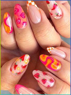 Simple Spring Nails, Korean Nail Art, Bright Summer Nails, Floral Nail Designs, Cute Spring Nails, Thanksgiving Nails, Spring Nail Art, Flower Nail Art