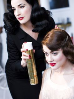 Dita Von Teese Hair, Madame Pompadour, Hair Done, Vintage Makeup