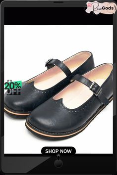 Women Vintage Casual Soft Loafers Spring Vintage Slip-on Mary Janes, Casual Closed Toe Mary Janes For Fall, Casual Mary Janes Closed Toe For Fall, Casual Mary Janes For Fall With Closed Toe, Casual Mary Janes With Rubber Sole For School, Casual Mary Janes For School With Closed Toe, Casual Mary Janes For School, Spring Casual Mary Janes With Almond Toe, Casual Flat Heel Mary Janes For Work